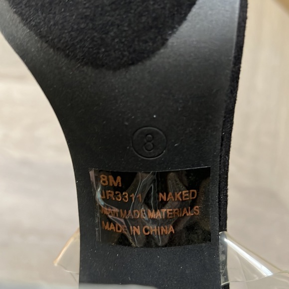 Cape Robbin Maria-7 Lucite Clear Perspex Block Heel Open Peep Toe Sandal Size 8 - Picture 11 of 12